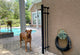 Verdigris Bronze Finish Cast Iron Sea Turtle Wall Mounted Garden Hose Holder