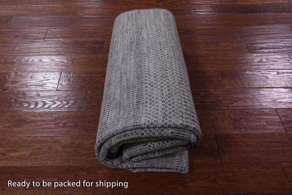 5' 0" X 8' 2" Savannah Grass Wool and Silk Hand-Knotted Rug Q11941