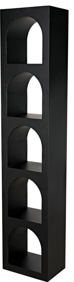 Matte Black Metal Traditional Floor Lamp