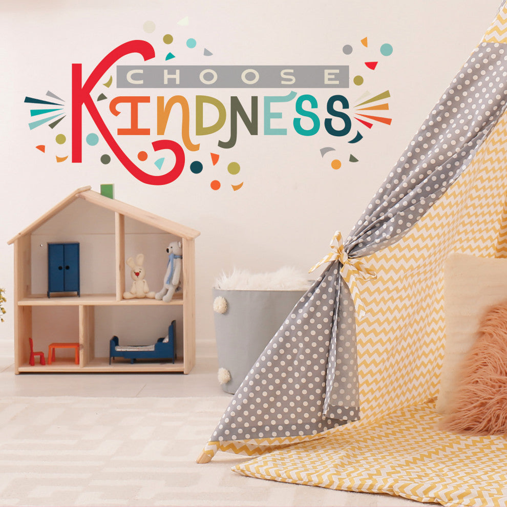 Rainbow Choose Kindness Giant Peel and Stick Wall Decal