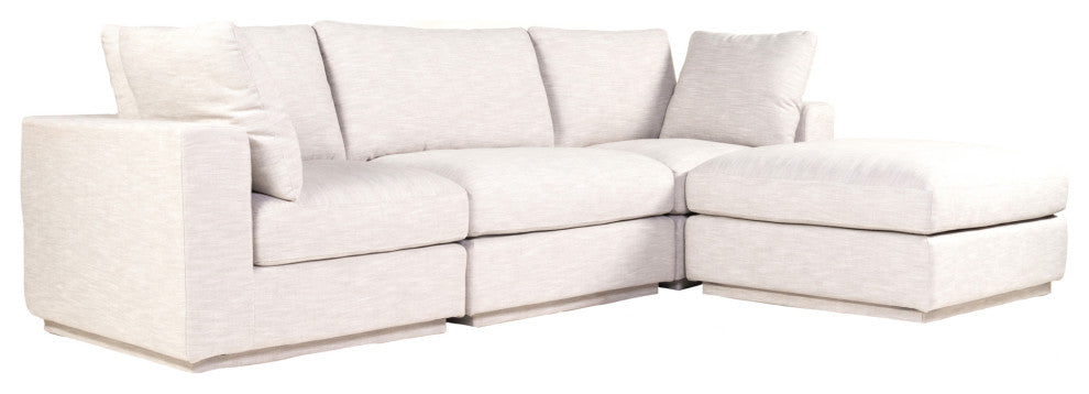 First of A Kind Justin Lounge Modular Sectional Taupe