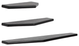Force Set of 3 Wall Mounted Shelves, Black
