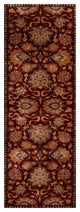 Agra Enzo Traditional Floral Red Hand Knotted Wool Rug 2' 6"x8'