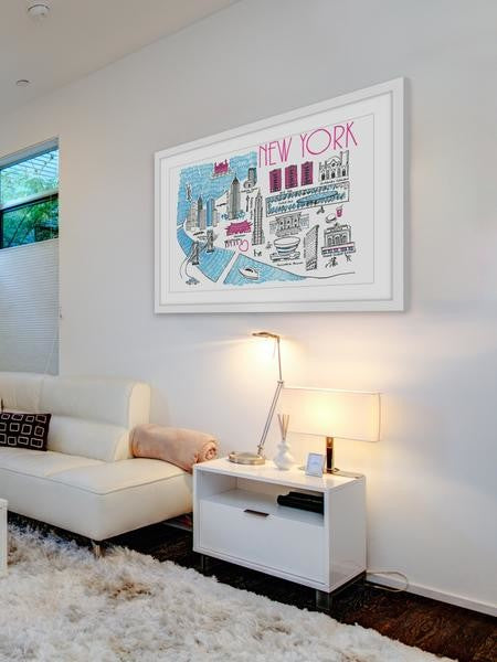"Chic New York" Framed Painting Print, 45"x30"