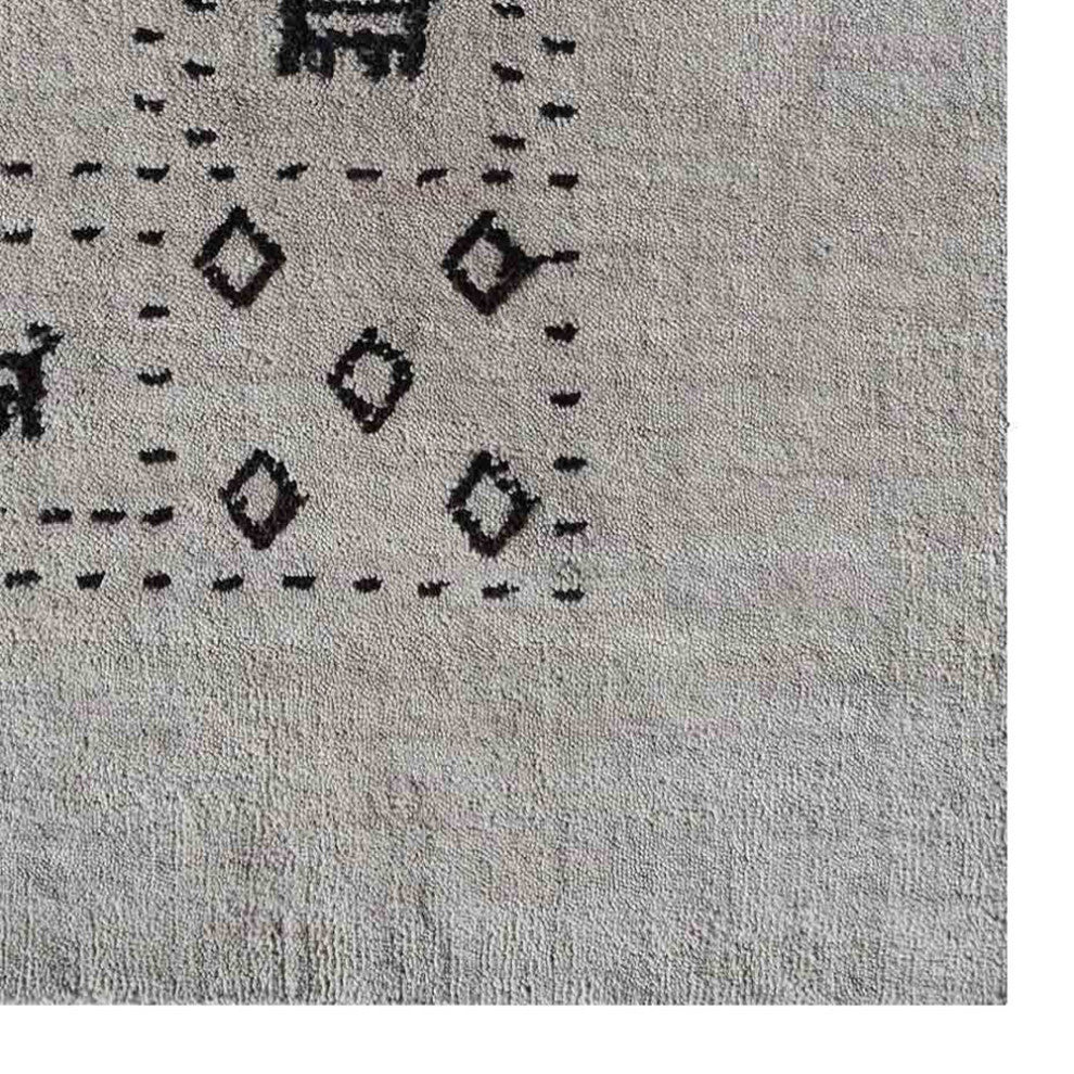 HAND KNOTTED LOOM WOOL ECO-FRIENDLY AREA RUGS - Rectangle, Beige, Contemporary