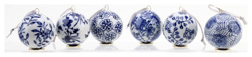 Set of 6 Ornament BW