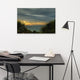 Cloudy Rainy Sunset De Soto Beach Landscape Photo Canvas Wall Art Print, 24" X 36"
