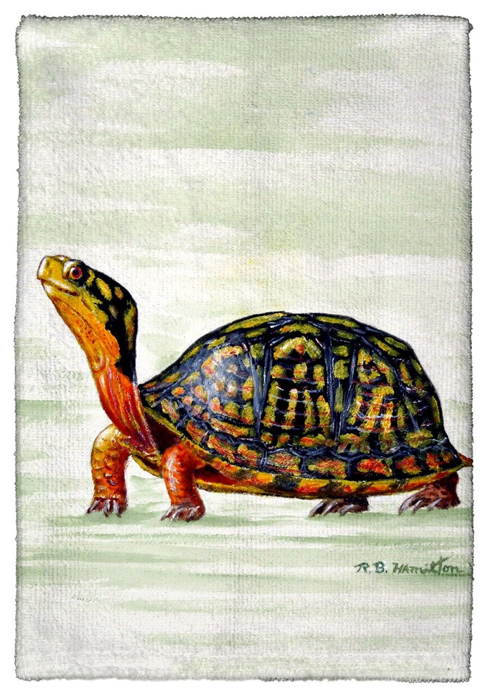 Happy Turtle Kitchen Towel - Two Sets of Two (4 Total)