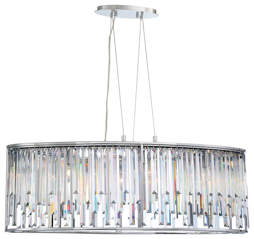 Eurofase 34078-013 8-Light Chandelier, Genova