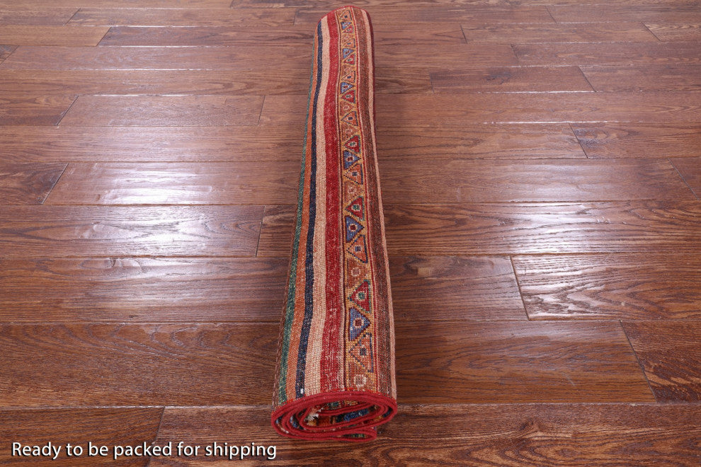 3' 4" X 5' 1" Khorjin Super Kazak Hand-Knotted Wool Rug Q10488