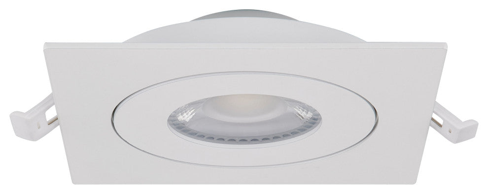9 Watt - CCT Selectable - LED Direct Wire Downlight - Gimbaled - 4 Inch Square