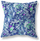 26" Purple Blue Springtime Indoor Outdoor Throw Pillow