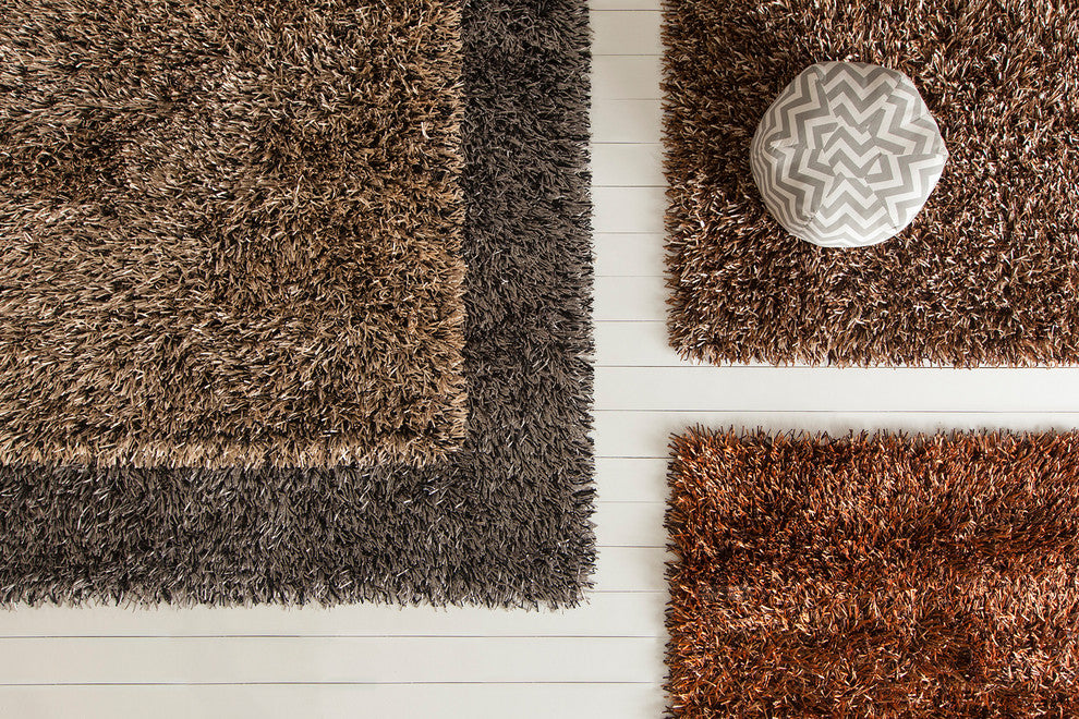 Iris Contemporary Area Rug, Beige and Black, 7'9"x10'6" Rectangle