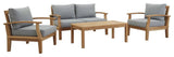 Marina 4 Piece Outdoor Patio Teak Set