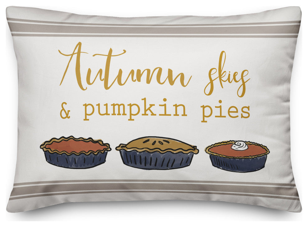 Autumn Skies and Pies 14x20 Spun Poly Pillow