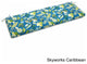 57"x19" Outdoor Spun Polyester Loveseat Cushion, Skyworks Caribbean