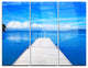 "Large Wooden Pier" Photo Metal Wall Art, 3 Panels, 36"x28"