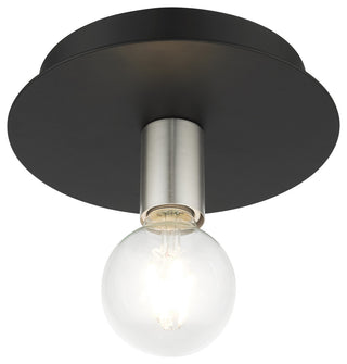 Black Transitional, Versatile, Modern, Urban, Minimal Flush Mount