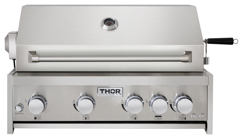 32" 4-Burner Built-In Propane Gas Grill