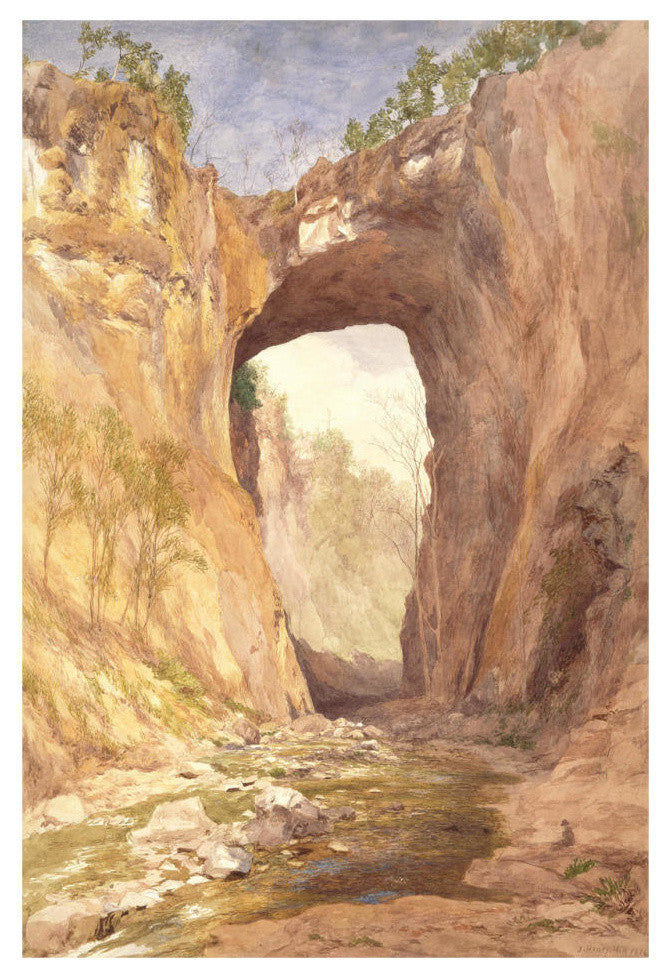 "Natural Bridge, Virginia, 1876" Digital Paper Print by John Henry Hill, 22"x32"
