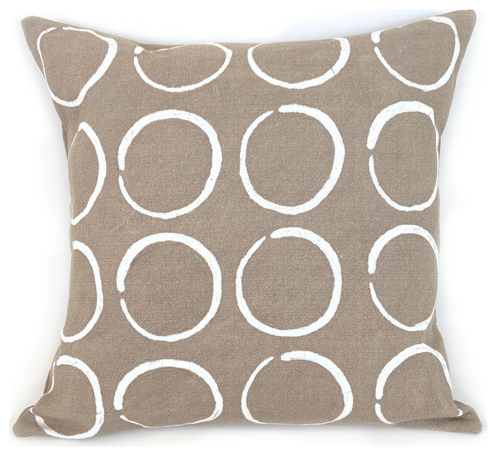Sadza Circles Pillow -Savanna Beige