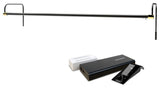 43" Tru-Slim Picture Light, Black/Brass With Rechargeable Battery
