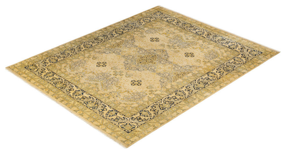Madison, One-of-a-Kind Hand-Knotted Area Rug, Ivory, 8' 1"x10' 1"