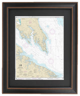 Poster Size Framed Nautical Chart; Chesapeake Bay, Potomac River to Piney Point