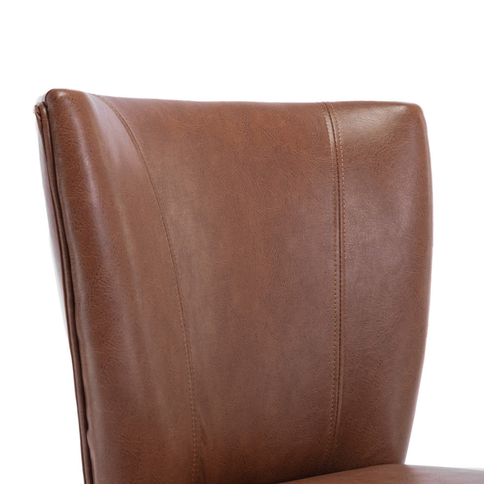 Edenbrook Faux Leather Upholstered Dining Chairs, Set of 2