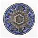 "Blue and Black Painted Bowl" Print 16th Century Persian Artisan, 38"x38"