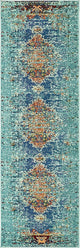 Unique Loom Turquoise Warhol Vita 2' 0 x 6' 7 Runner Rug