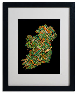 'Ireland IV' Matted Framed Canvas Art by Michael Tompsett