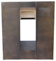 30" Single Vanity, Brown Ash, Black Galaxy Top, Rectangle Sink
