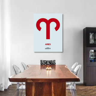"Aries Zodiac Sign Red" Fine Art Print