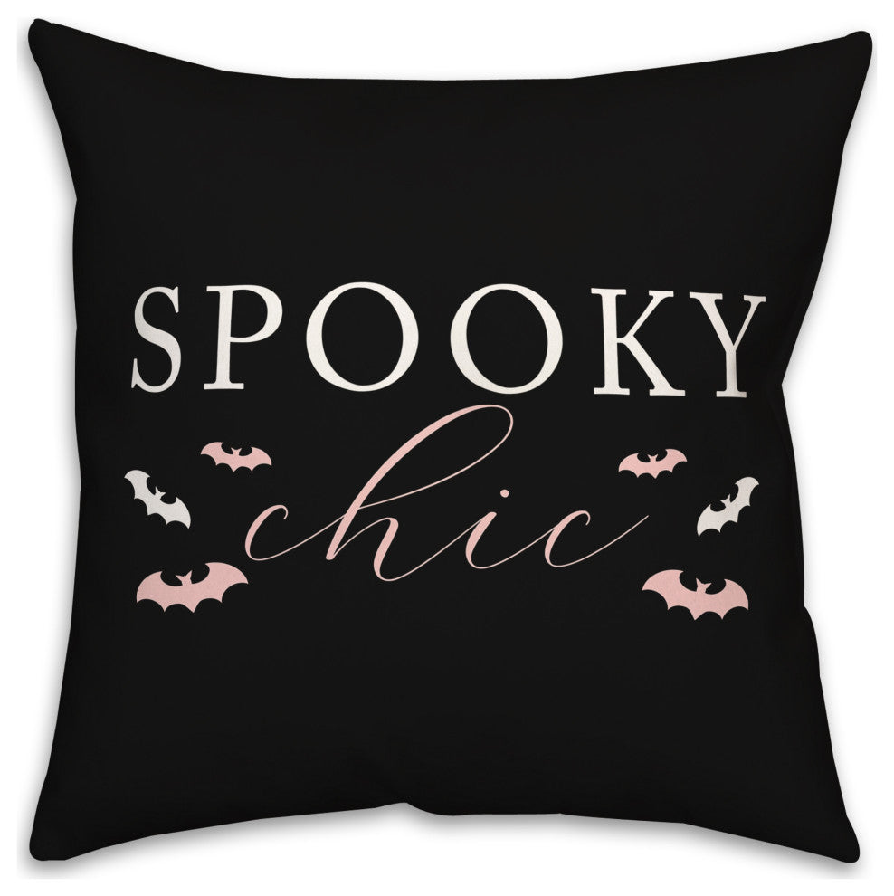 Spooky Chic 20x20 Throw Pillow