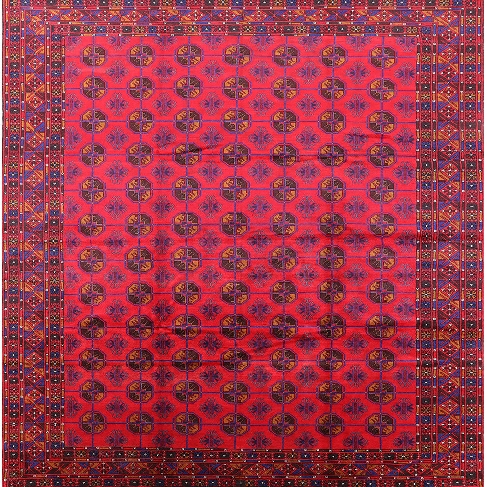 Ahgly Company Indoor Square Mid-Century Modern Area Rugs, 5' Square