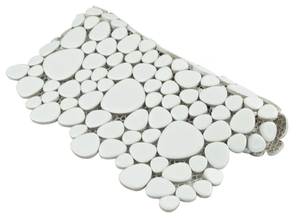 Pebble White Porcelain Floor and Wall Tile