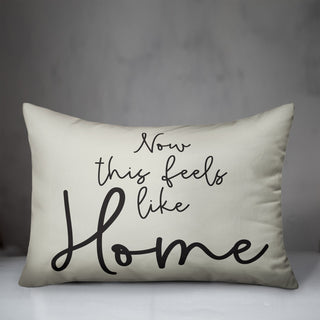 White Feels Like Home 14x20 Indoor/Outdoor Pillow