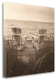 "Beach Chairs" By Christine Triebert, Giclee Print on Gallery Wrap Canvas