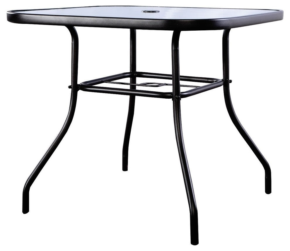Modern Outdoor Square Steel Dining Table