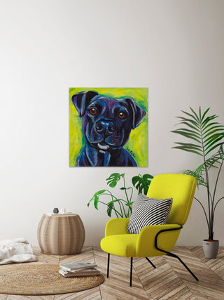 "The Sweetest Smile" Painting Print, Wrapped Canvas, 18"x18"