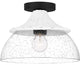 Quoizel OTN1712MBK 1-Light Semi Flush Mount, Otten