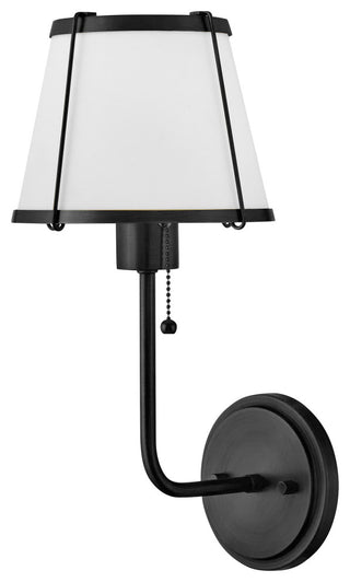 Hinkley Clarke Medium Single Light Sconce, Black
