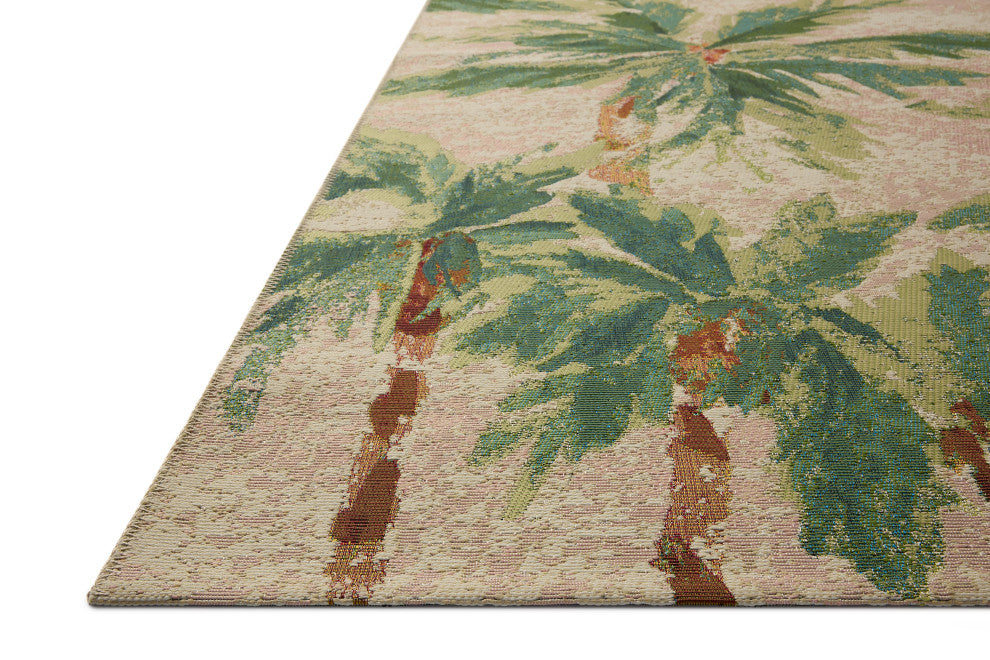 Loloi Botanical Clay / Green 18" x 18" Sample Rug