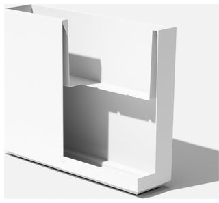 Veradek Block Series Span Planter, White, Medium