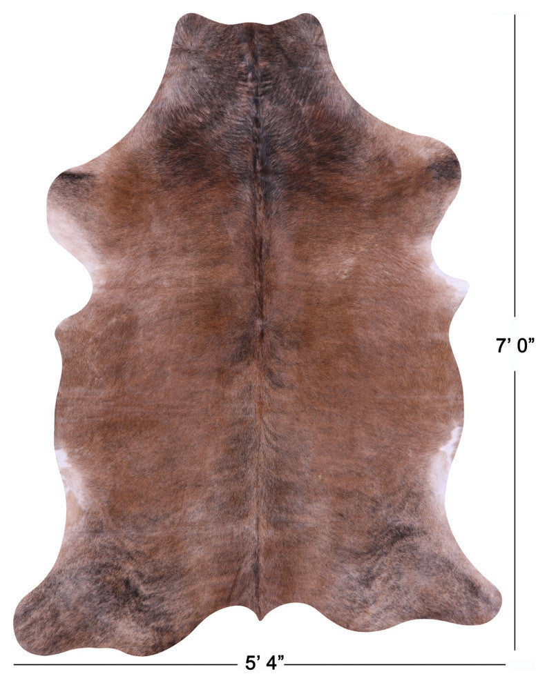 Natural Cowhide Rug 7' 0" X 5' 4" C2204