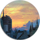 Ottawa City Panoramic, Cityscape Photo Large Disc Metal Wall Art, 36"