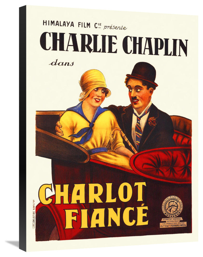 Charlie Chaplin, French, A Jitney Elopement, 1915, 22x30