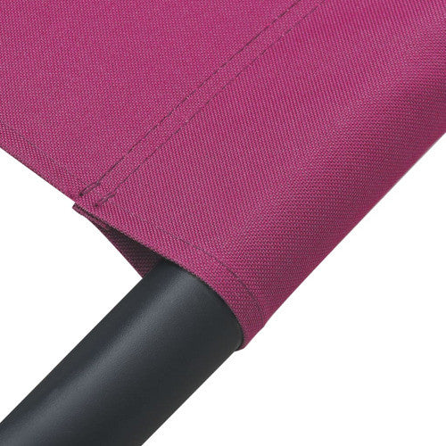 vidaXL Outdoor Chaise Lounge Patio Lounge Bed Sun Lounger Daybed Fabric Pink
