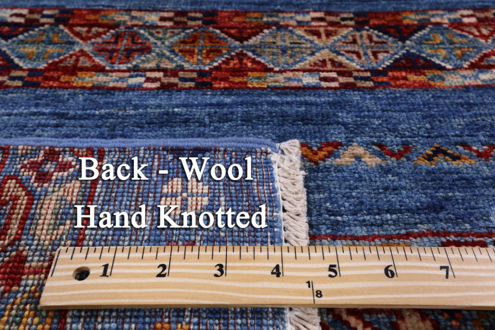 3' 3" X 5' 1" Tribal Khorjin Handmade Wool Rug Q8187